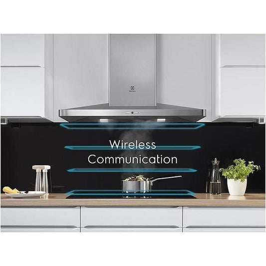 ELECTROLUX baking table - 4 fireplaces - L60 x 67.80 cm - LIV6343 - 7350W - Glass with black - black