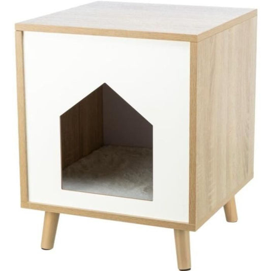 Shelter - TRIXIE - Isa - Wood look - 40 x 50 x 40 cm - Light brown / White