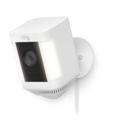 RING Spotlight Plus Plug-in Surveillance Camera - White - EU
