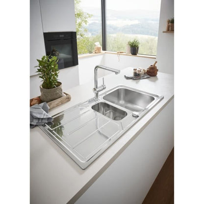 Grohe Minta Sink Mixer 32168000 - Extractable shower - BEC L - 360 ° swivel tube beak - Anti -return valve - Chrome