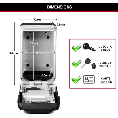 MASTER LOCK Secure Key Box - M Format - Backlit Combination - Secure Storage