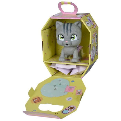 Smoby - Pamper Petz - Cat to adopt - 4 accessories - Articulated - Wood and pee - Adoption certificate - From 3 years old