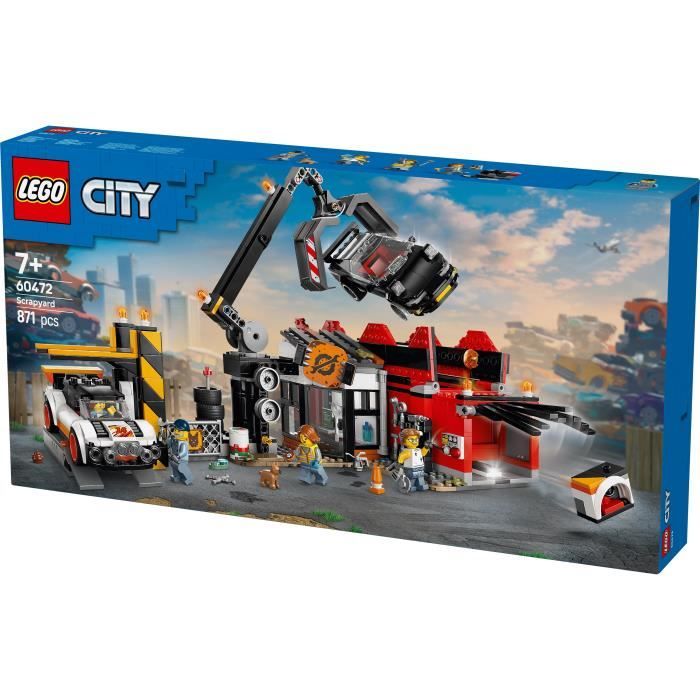 LEGO City 60472 Car Junkyard - Building Toy for Boys and Girls Aged 7