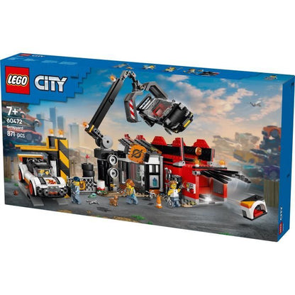LEGO City 60472 Car Junkyard - Building Toy for Boys and Girls Aged 7