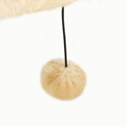 PawHut 5-teiliges Katzen-Kletterset mit Kratzpfosten, Sprungplattformen, Leiter, Haus, Wandmontage, Beige