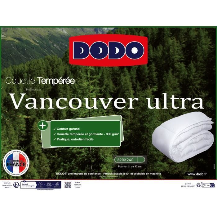 DODO Temperate Vancouver duvet - 220 x 240 cm - White