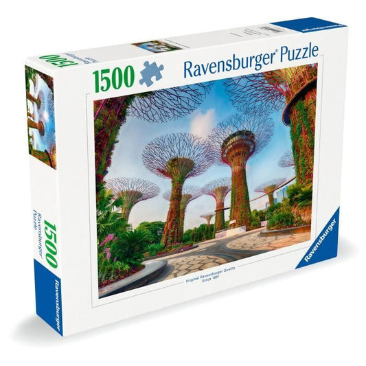 1500 Piece Puzzle Garden by the Bay Singapore, Ages 14+, Premium Puzzle, Singapore, 12001396, Ravensburger