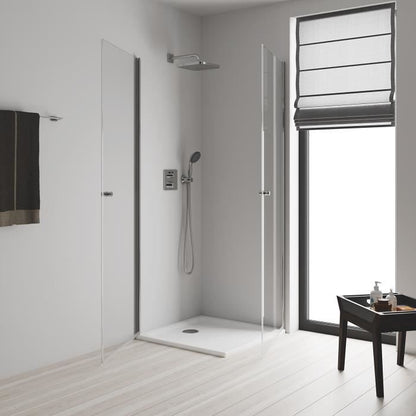 Grohe Tete Shower Vitalio Comfort 250 Cube, 1 Jet, 1/2 threaded fittings, 250mm square shape, pivotable head shower, 26695000