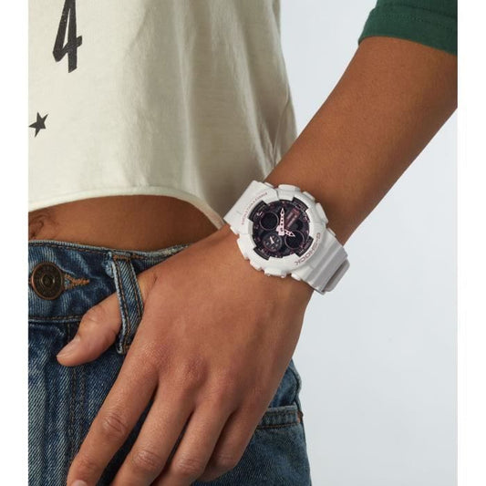 Casio G-Shock Classic Women's Watch White - CASIO - Quartz - Dual Display - Adult - Plastic - Round