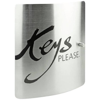 Key cabinet - BURG WACHTER - 6205/10 Ni KEYS PLEASE - Stainless steel, 10 hooks, adjustable magnetic closure