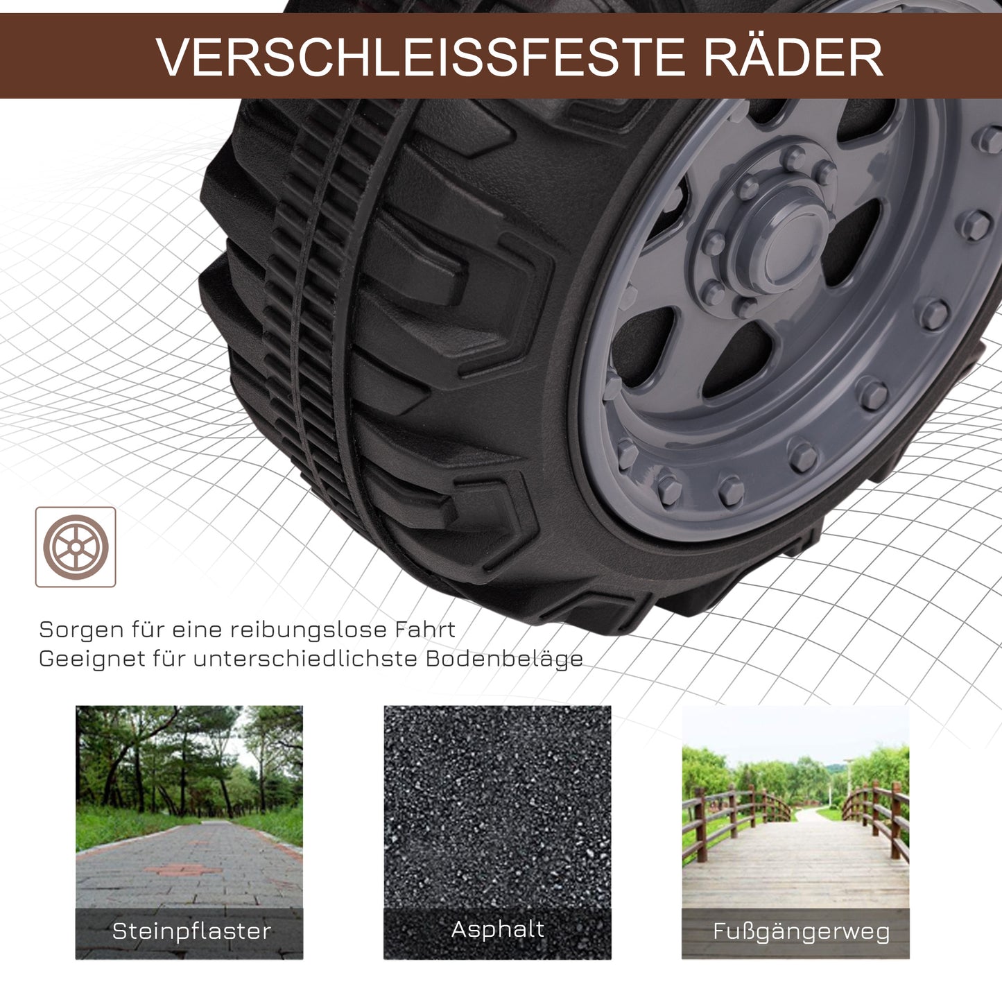 HOMCOM Kinder Quad Elektro 6V Kinderquad mit Vorwärtsfunktion, Musik, Elektro-Quad für Kinder 1,5-3 Jahre Schwarz