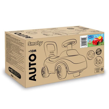 Smoby - 2 in 1 child car carrier - Peppa Pig - Storage under the saddle + horn - From 10 months - Made in France