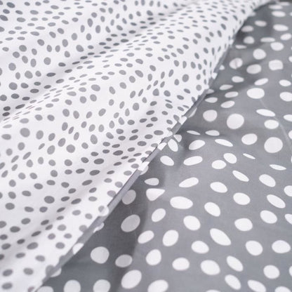 TODAY bed set - duvet cover 140x200 + 2 pillowcases 63x63 - 1 person - FUNNY2.6 - Gray