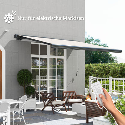 Outsunny Sonnensensor Elektrischer Windsensor Wetterstation Außensensor Windwächter 22 x 11 x 9 cm Weiß