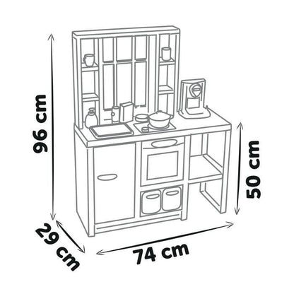 Smoby - Loft Kitchen - 32 Accessories - From 3 Years