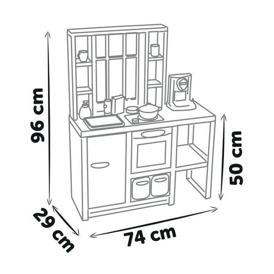 Smoby - Loft Kitchen - 32 Accessories - From 3 Years