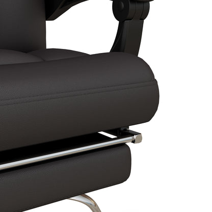 Vinsetto Bürostuhl med Massagefunktion, ergonomisk, liggfähig, 63x57x118, Braun