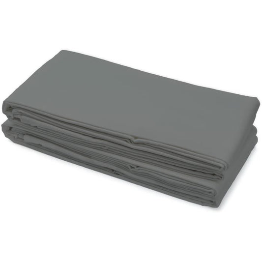 Flat sheet - HOME LINGE PASSION - 180 x 290 cm - 1 person - Anthracite