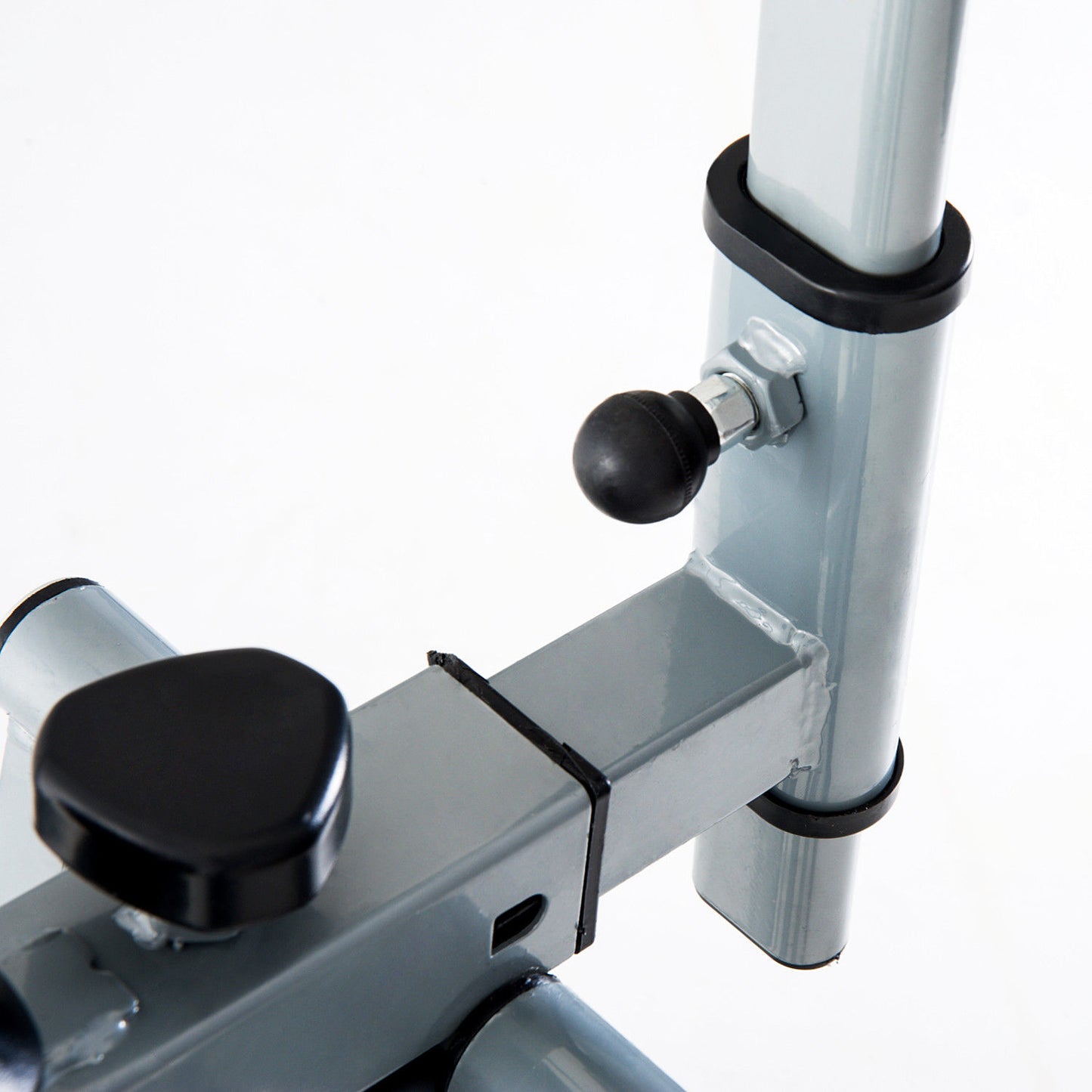 HOMCOM Crosstrainer, Heimtrainer, LCD-Display, einstellbares Brustpolster, Stahl, Silber, 96 x 60 x 152cm