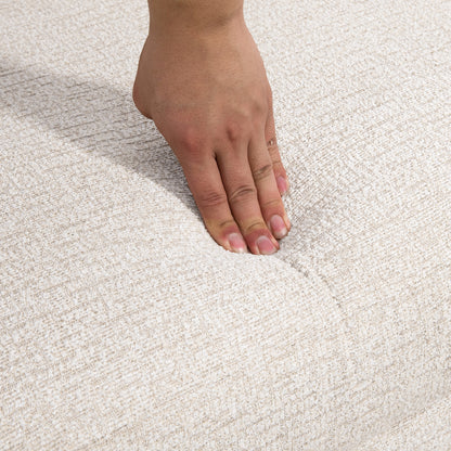 HOMCOM Zweisitzer-Sofa, komfortabel, 134x71x82 cm, Beige