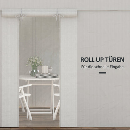 Outsunny Pavillon-Ersatzdach Ersatzvordach, wetterbeständig, 360 x 300 x 270 cm, Weiß