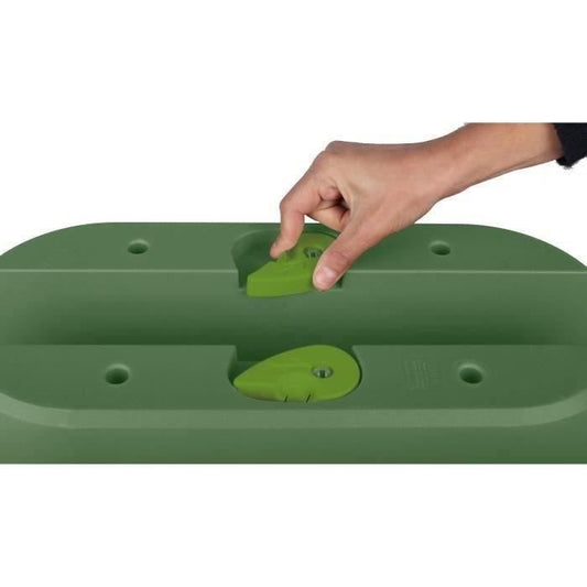 Cavaliere Osaka Planter 19.5 L - EDA - Fixing System - for Balconies and Railings - Laurel green
