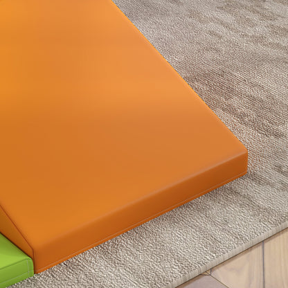 HOMCOM Saftbaustein-Set für Kinder, Kletter- und Krabbelspielzeug, weiches Kunstleder, EPE-Schaum, Mehrfarbig