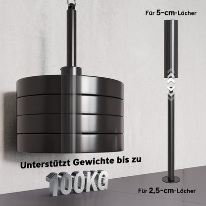 SPORTNOW Fitness Latzug Gym Fitnesssgeräte Kabelzug Pulley System Arm Krafttraining für Zuhause