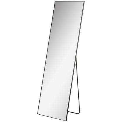 HOMCOM Großer Standspiegel, Wandspiegel, Ganzkörperspiegel, 161,5 cm, Silber