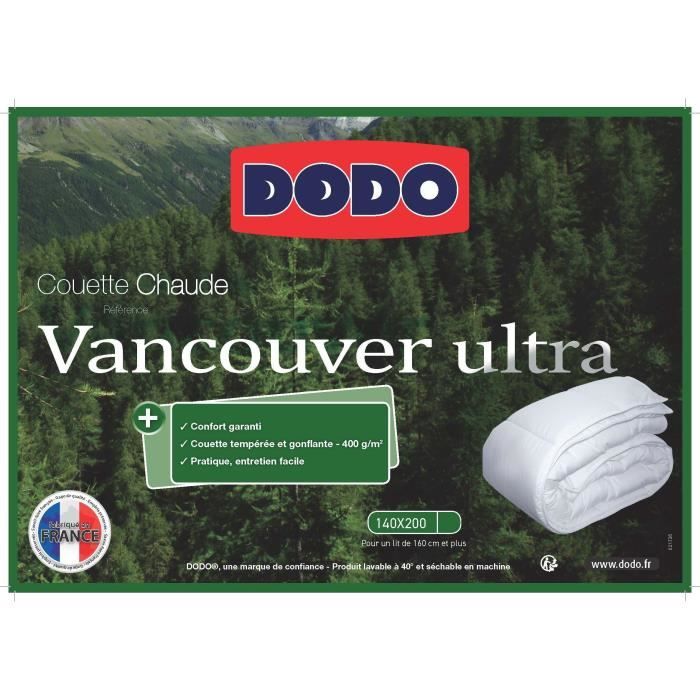 Dodo Vancouver Duvet - 140x200 cm - Ultra - Made in France