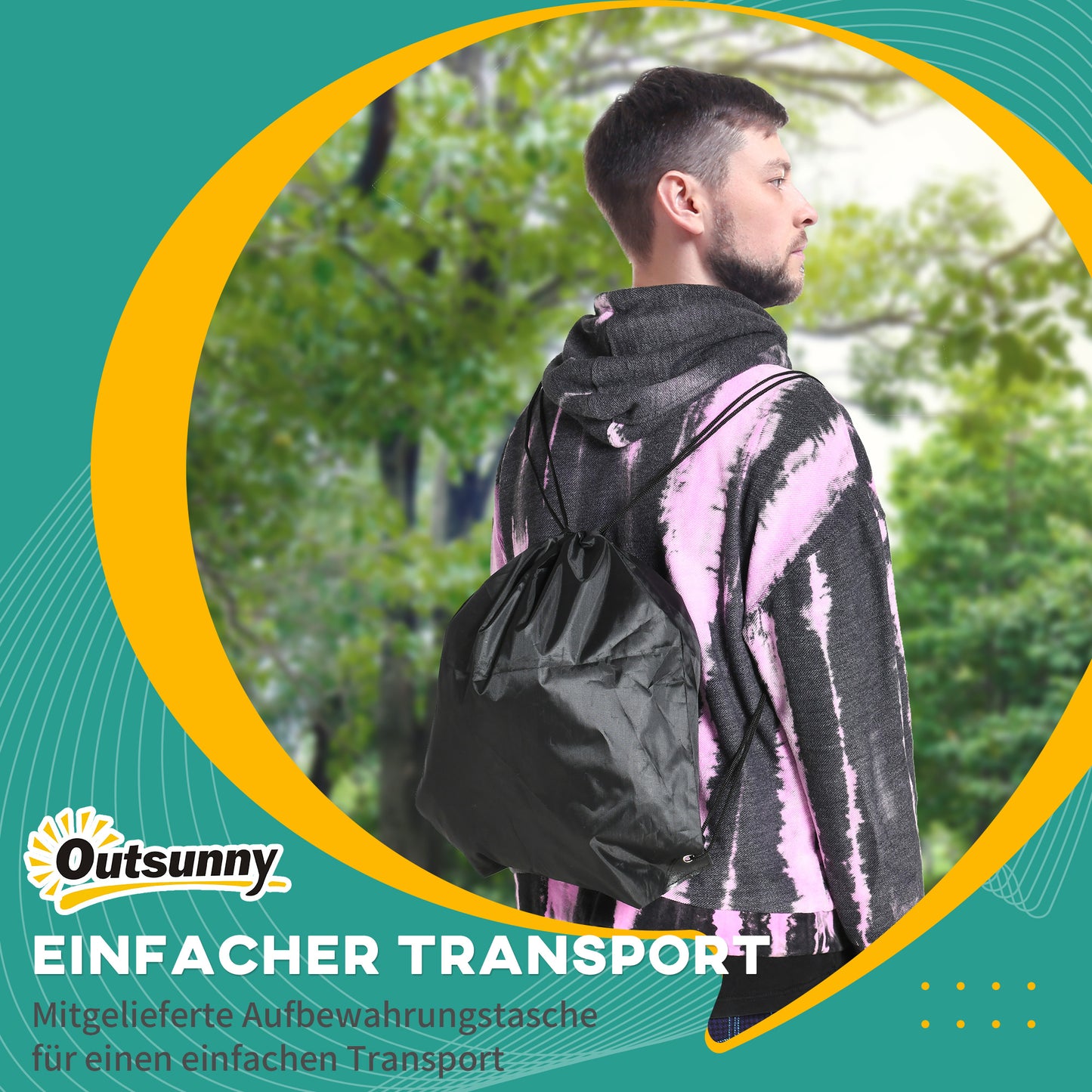 Outsunny Ninja Kletterset, Slackline, 30-teilig, 10 m Seil, für Kinder 3-6 Jahren