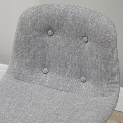 HOMCOM Bartisch mit Barhockern im Industrie-Design, Knopfheftung, 120 cm x 60 cm x 91 cm, Hellgrau