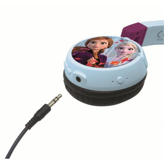 SNOW QUEEN Comfortable foldable 2-in-1 bluetooth and wired headphones for children with sound limitation - LEXIBOOK