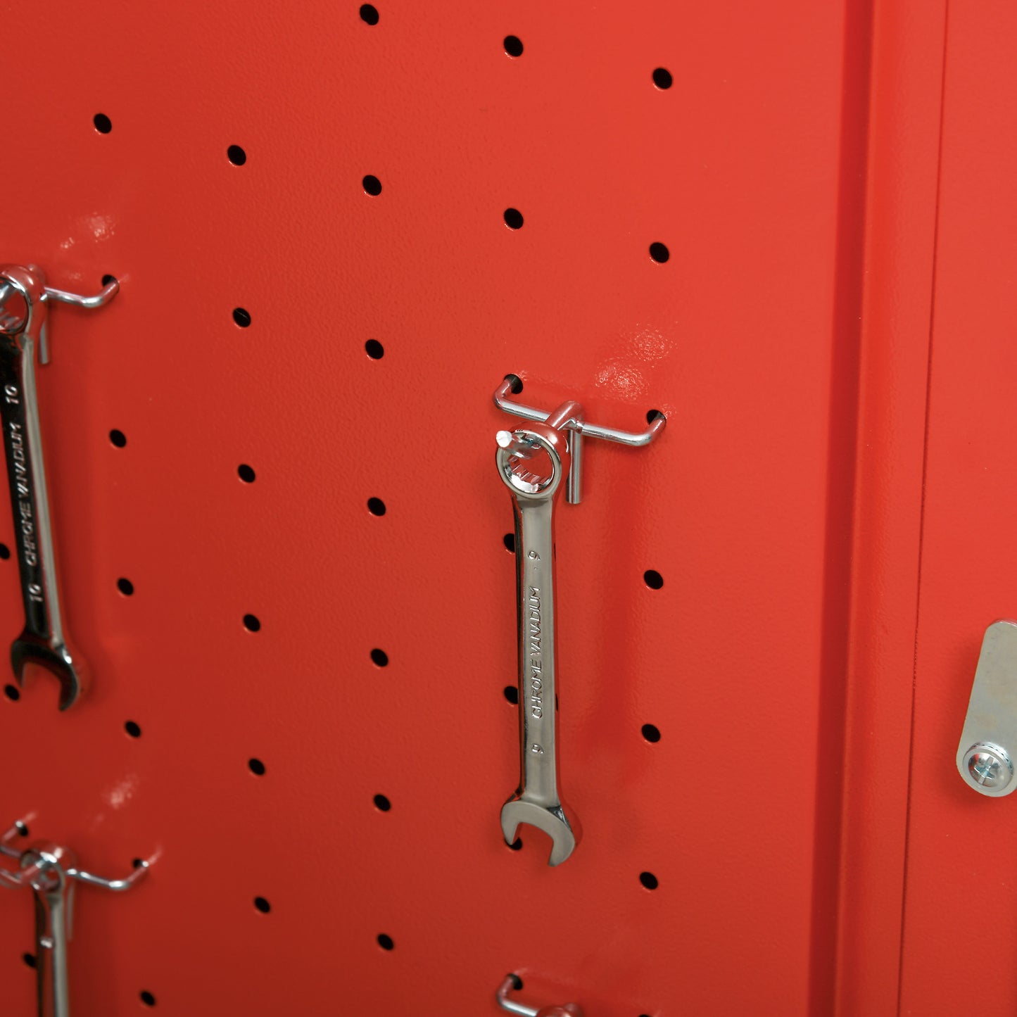 DURHAND 2-in-1 Werkzeugwagen, mobil, 3 Schubladen, Werkzeugtafel, Stahlgehäuse, 46L x 28B x 94H cm, Rot