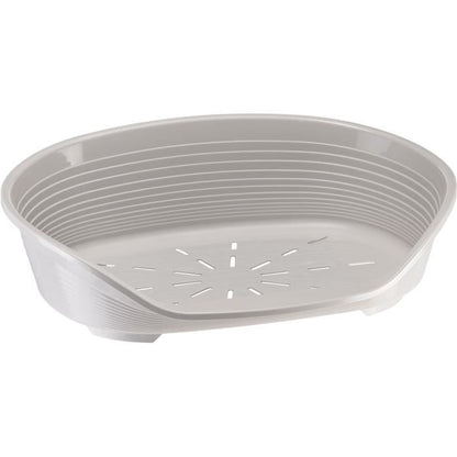 SIESTA DELUXE Basket-Basket Size 8 - 82*59.5*25 cm - Light Grey - FERPLAST