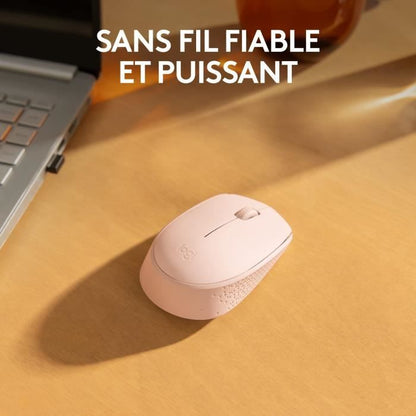 Logitech M171 wireless mouse 2.4 GHz with USB mini -receiver, Optical, Ambidextrum - Rose follow -up