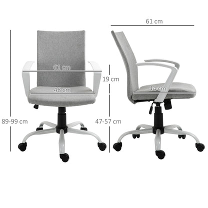 Vinsetto Bürostuhl Drehstuhl höhenverstellbarer Home-Office-Stuhl Schaumstoff Nylon