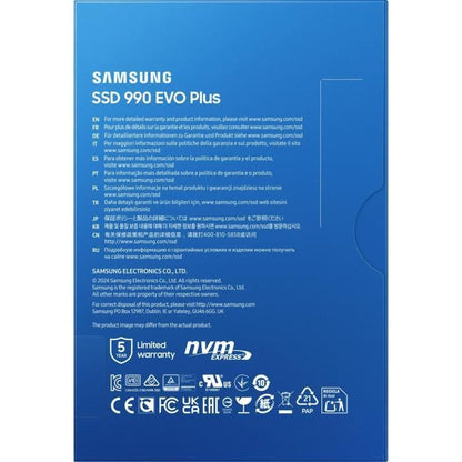 Internal SSD - SAMSUNG - 990 EVO Plus 1TB - NVMe M.2 PCIe 4.0x4 - Read speed up to 7,150 MB/s