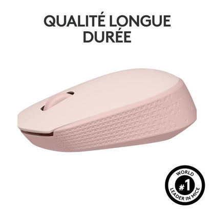 Logitech M171 wireless mouse 2.4 GHz with USB mini -receiver, Optical, Ambidextrum - Rose follow -up