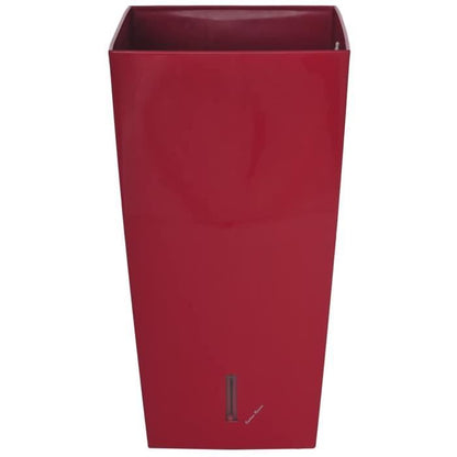 Riviera Square flower pot Eva New Plastic - 37 x 37 x H 68.5 cm - 69 l - Red