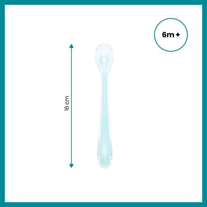 BABYMOOV Baby Spoons - First Age Silicone Spoons