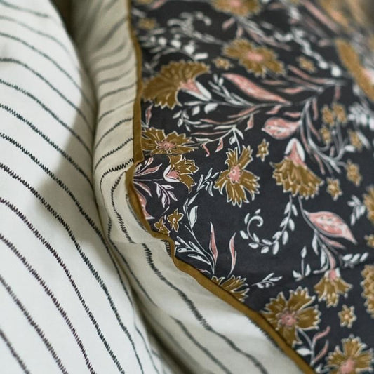 TODAY BEDDING SET - DUVET COVER 220X240 + 2 PILLOWCASES 63X63 - 100% COTTON 57 thread count - Marigold Indies