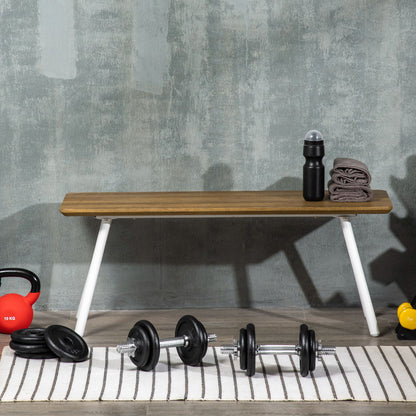 HOMCOM Kurzhantel, Langhantel, 2-in-1, 20 kg, 8 Hantelscheiben, rostfrei, Eisen, schwarz, 95 x 16 x 16Hcm