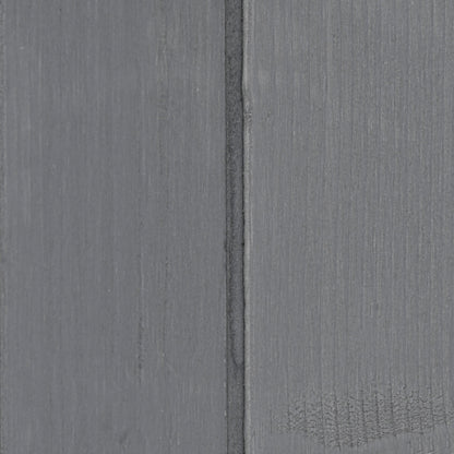 Outsunny Gartenschrank Geräteschuppen med 2 Tür Geräteschrank mit Asphaltdach Gartenlagerschrank Antidumping Design med Bodennägel Tannenholz Grau+Weiß 139 x 75 x 160 cm