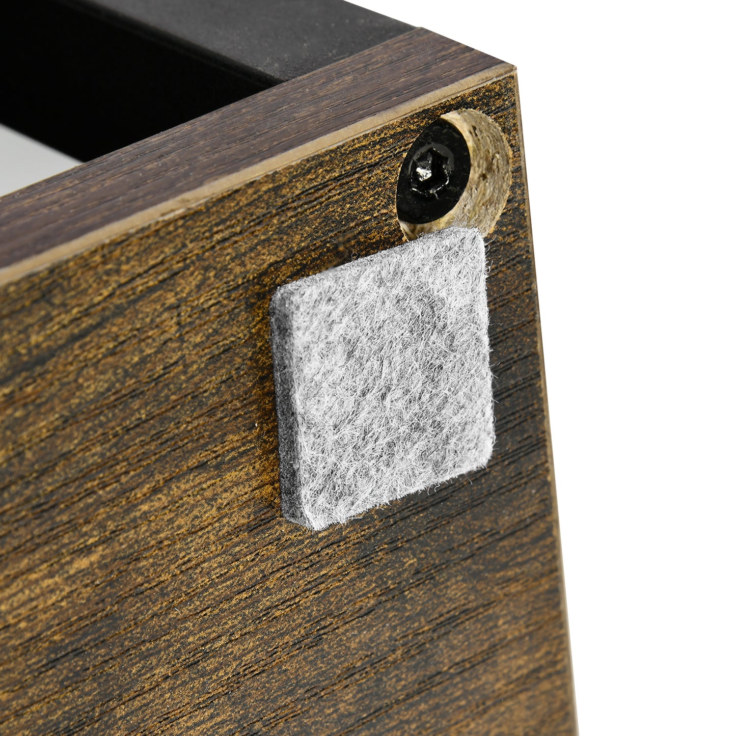 Outsunny Blumenständer mit 4 Ebenen, 40 cm x 40 cm x 81 cm, Braun