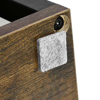 Outsunny Blumenständer mit 4 Ebenen, 40 cm x 40 cm x 81 cm, Braun