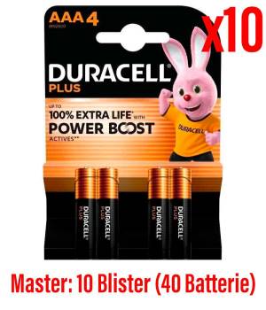 Duracell Batterie MinistiloAAA Plus Power Boost MN2400 10Cnf/4pz