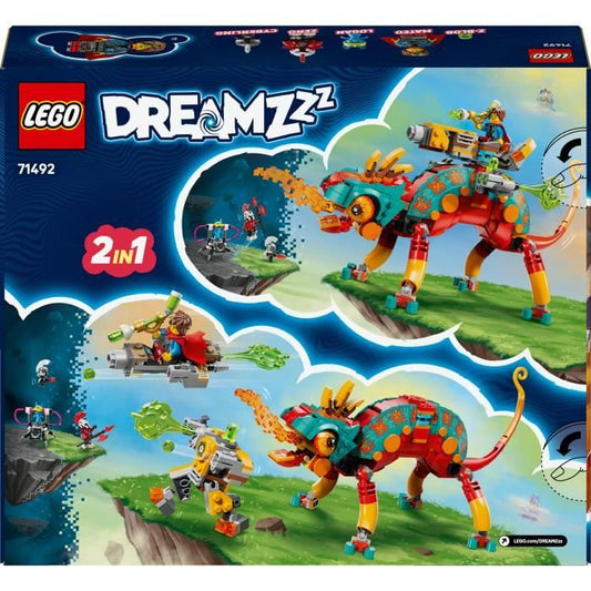 LEGO Dreamzzz 71492 Mateo's Fire-Breathing Chameleon - Game for Boys Ages 7 - Gift Idea