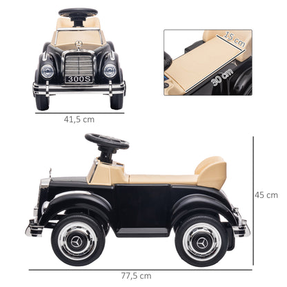 AIYAPLAY Rutscher Kinderauto Mercedes Benz Design 300 S Design, Schwarz