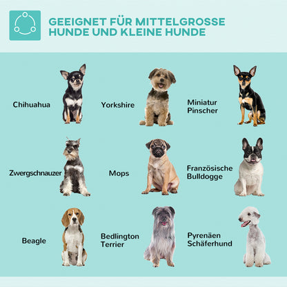 PawHut Haustierfrisiertisch Frisiertisch für Haustiere, höhenverstellbar, 36 x 8 x 74 cm, Silber